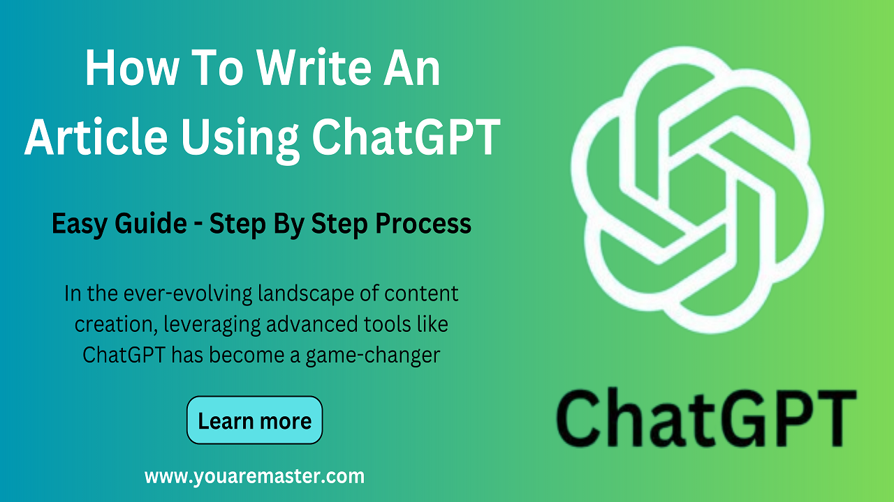 how to write an article using chatgpt