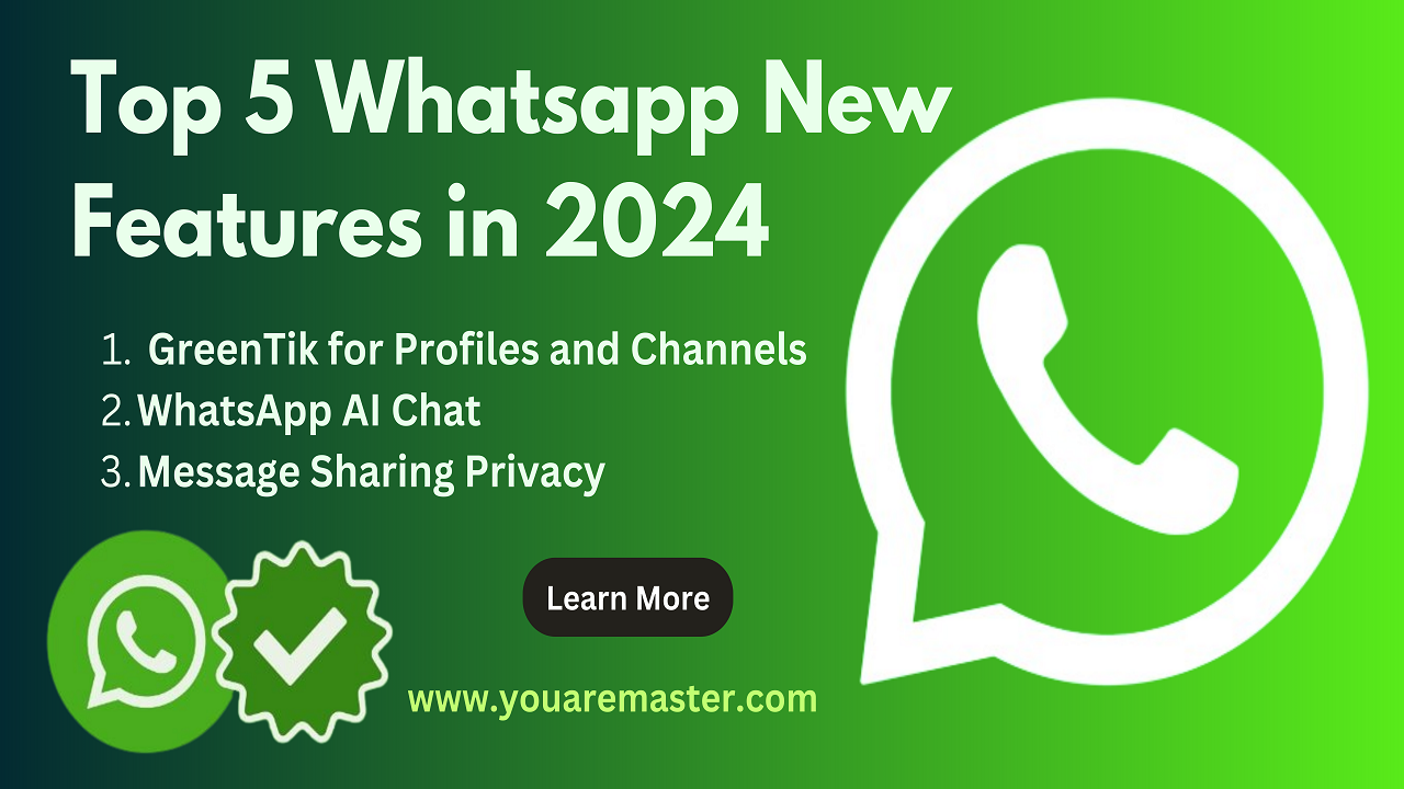 top 5 whatsapp new features in 2024