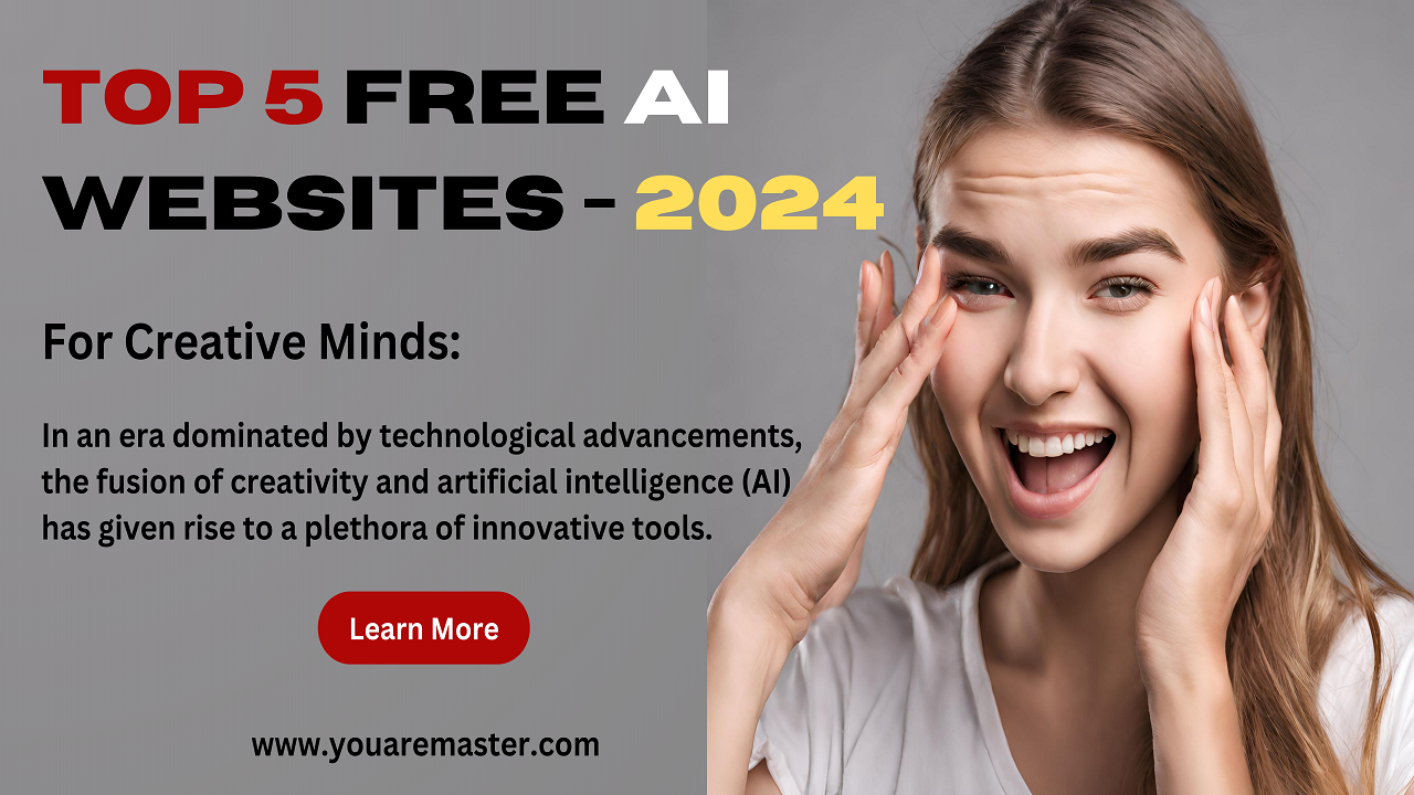 top 5 free AI websites - 2024