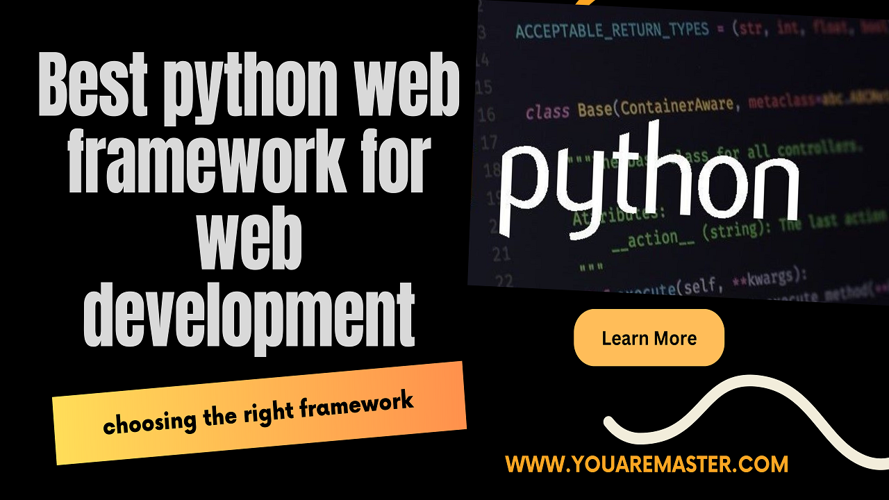 best python web framework for web development
